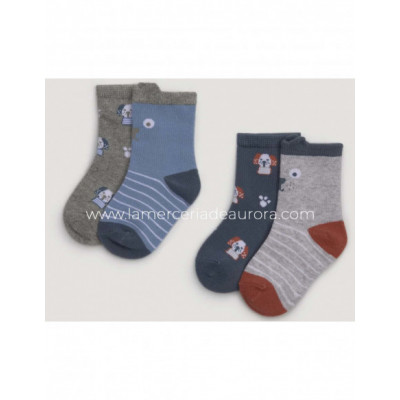 Calcetín infantil Puppy dog (pack 2 uds) de Ysabel Mora -...