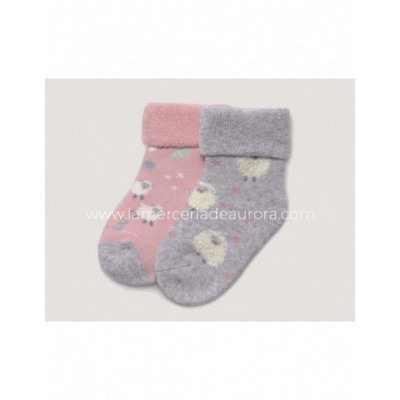 Calcetín infantil rizo Sheep (pack 2 uds) de Ysabel Mora... 2