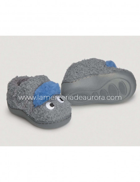 Zapatillas bebe cierre velcro Pequeño monstruo de Ysabel Mora