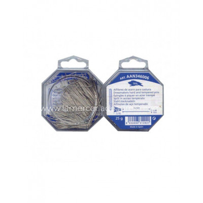 Alfileres de acero para costura nº 8 (cajas 25 gramos) de... 2
