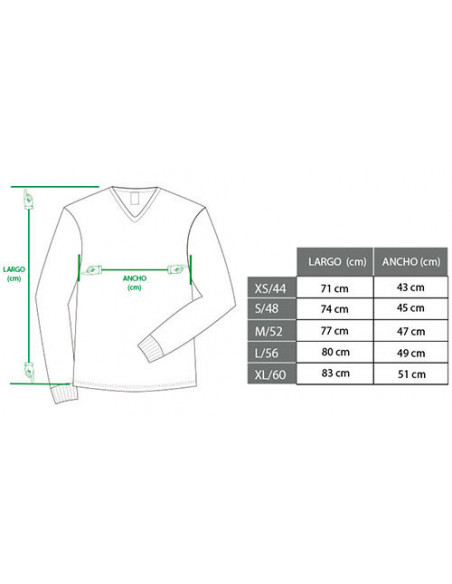 Camiseta interior hombre manga corta cuello pico 750 de Rapife