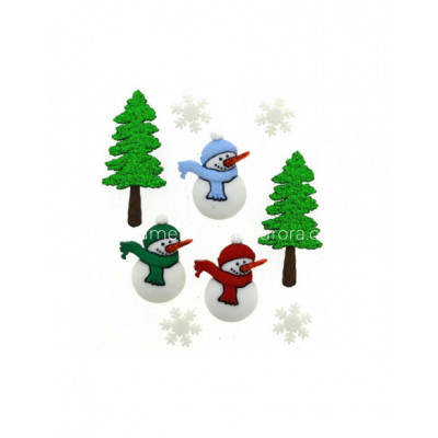 Botones decorativos Have a Cool Yule (8 uds) de Dress it up