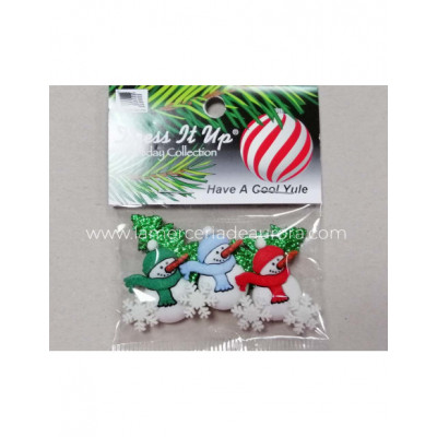 Botones decorativos Have a Cool Yule (8 uds) de Dress it up 2
