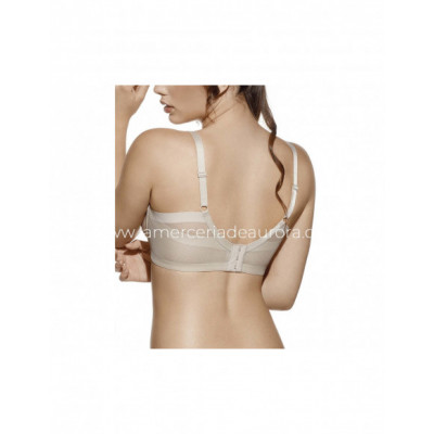 Sujetador Frida copa C con aros sin relleno de Selene - MARFIL 2