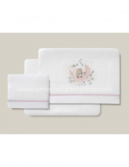 Juego sábanas cuna coralina New sleeping de Interbaby - varios colores