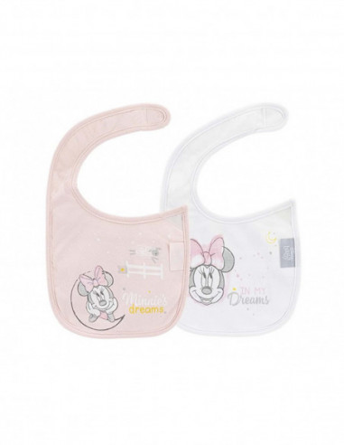 Babero velcro impermeable Dreams Minnie (2 uds) de Disney Baby