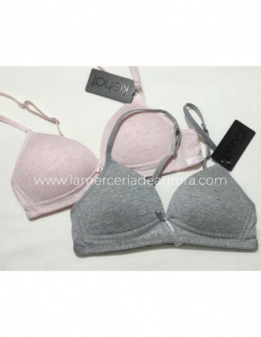 Sujetador juvenil algodón copa A sin aros con...