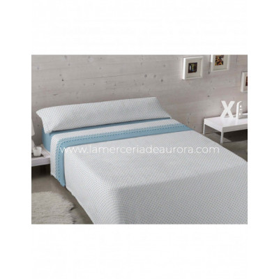 Sábanas invierno coralina Arian azul de Karamelo 2