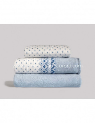 Sábanas invierno coralina Arian azul de Karamelo