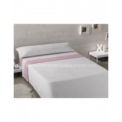 Sábanas invierno coralina Arian rosa de Karamelo 2