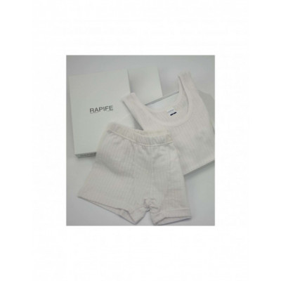 Conjunto Comunión niño Líneas (bóxer) 421 de Rapife - BLANCO 2