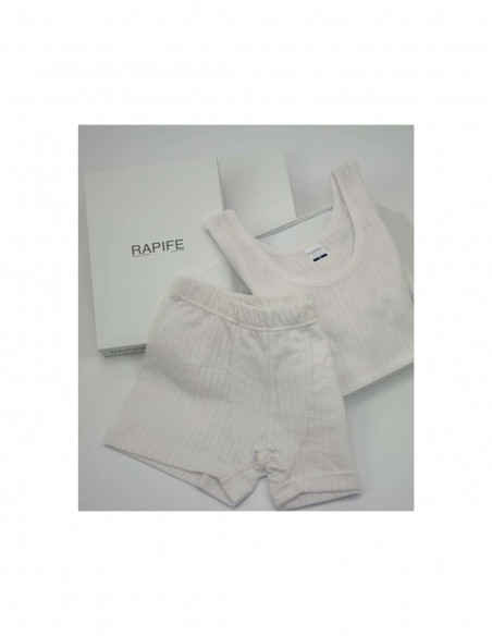 Conjunto Comunión niño Líneas (bóxer) 421 de Rapife - MARFIL