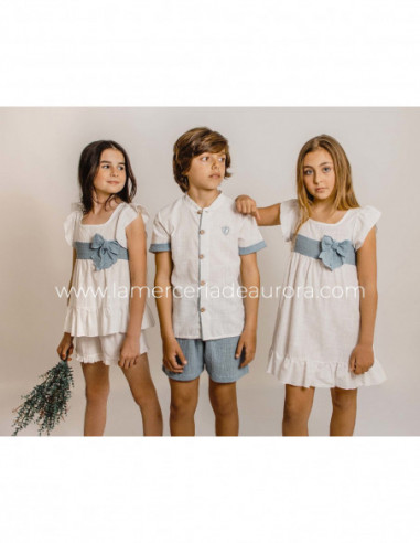 Pijama Comunión niño Aqua de Calamaro