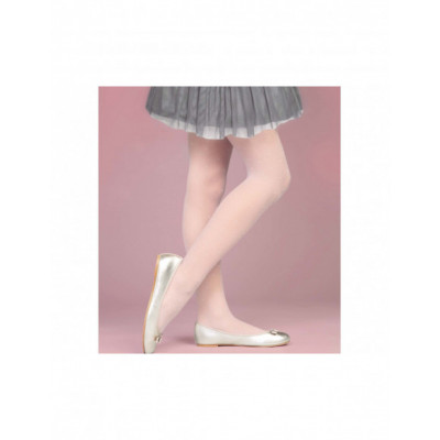 Panty niña fantasía Plumeti 20 DEN de Cecilia de Rafael - BLANCO