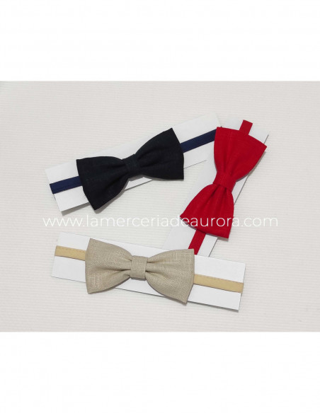 Pajarita niño lino rústico 7045 de Siena complementos - varios colores