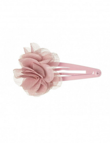 Clip rana con flor bambula de Siena Complementos - ROSA FRANCIA