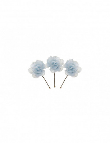 Pincho para recogidos con flor bambula (3 uds)...