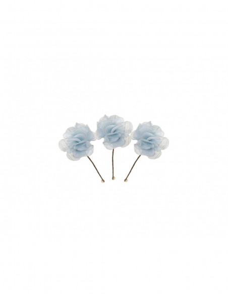 Pincho para recogidos con flor bambula (3 uds) de Siena complementos - varios colores