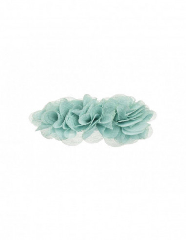 Pinza pico-pato con 3 flores bambula de Siena complementos - varios colores