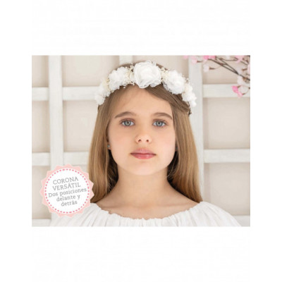 Corona rosas bambula y glitter de Siena Complementos