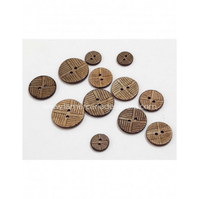 Botones de coco (2 agujeros) de Cose