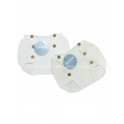 Braga cubrepañal perlé Botones de Juliana - varios colores