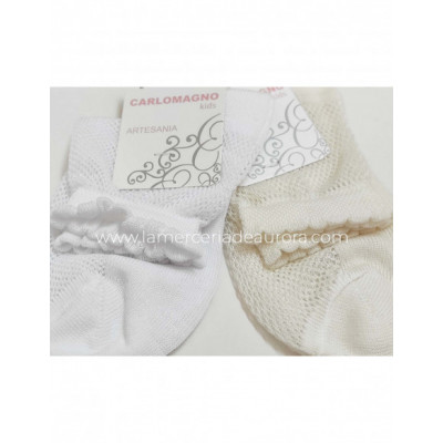 Calcetín ceremonia niña calado red 29/21 de Carlomagno 2