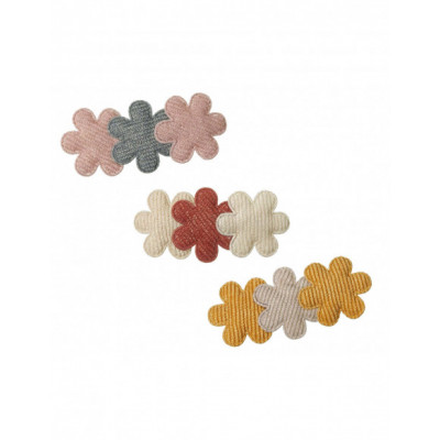 Pinza pico-pato 3 flores micropana glitter de Siena...