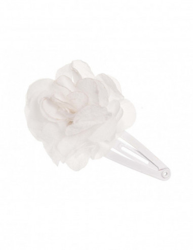 Clip rana con flor tela de Siena complementos -...