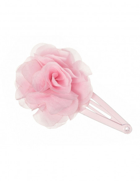 Clip rana con flor tela de Siena complementos - varios colores