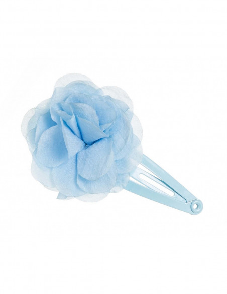 Clip rana con flor tela de Siena complementos - varios colores