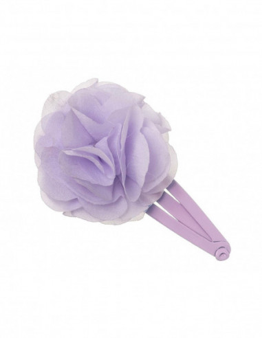 Clip rana con flor tela de Siena complementos -...