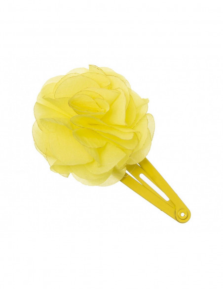 Clip rana con flor tela de Siena complementos - varios colores