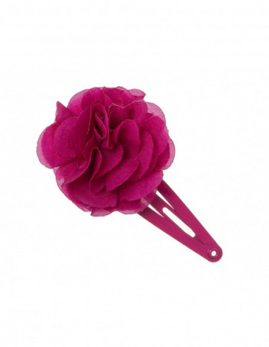 Clip rana con flor tela de Siena complementos -...