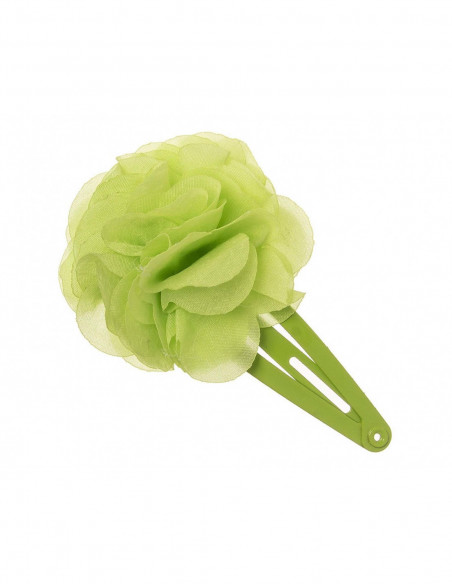 Clip rana con flor tela de Siena complementos - varios colores