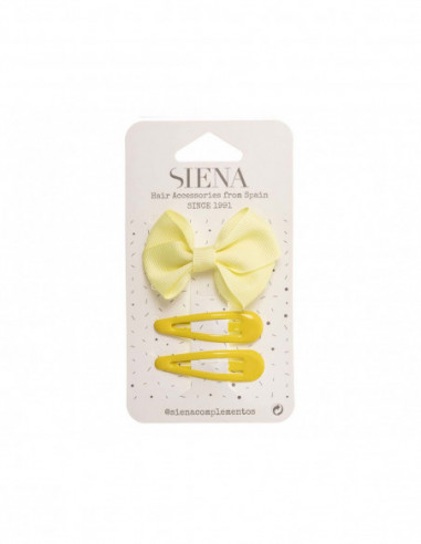 Pinza pico pato lazo mariposa + clips rana (2 uds) de Siena