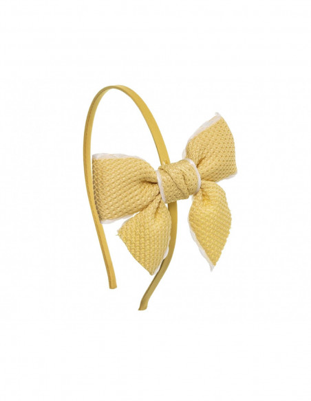 Diadema lazo piqué de Siena complementos - varios colores