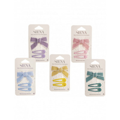 Pinza pico-pato lazo piqué + clips rana (2 uds) de Siena...