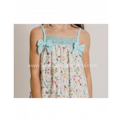 Camisón niña Comunión Colibrí 49587 de Calamaro 2