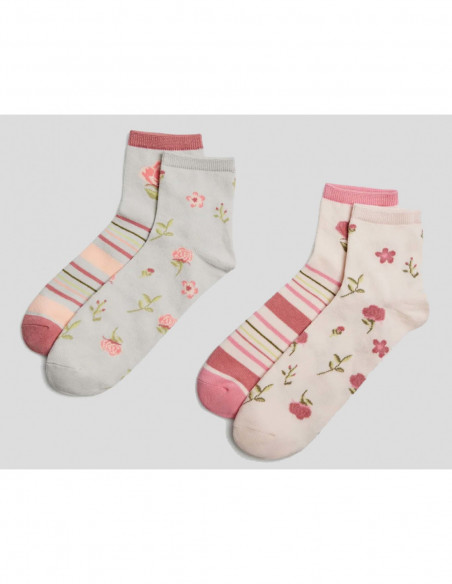 Calcetín tobillero mujer (2 pares) 12863 de Ysabel Mora