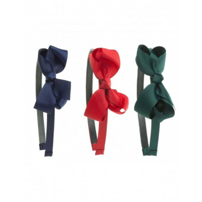 Diadema con lazo grosgrain doble de Siena complementos -...