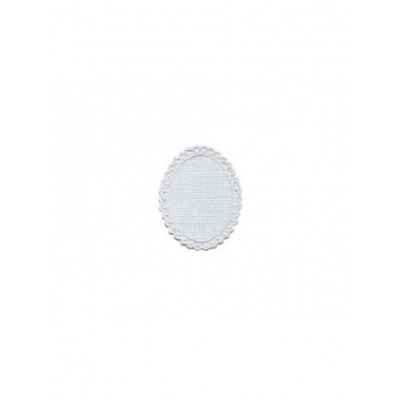 Aplicación ovalada panamá para bordar 7x9cms