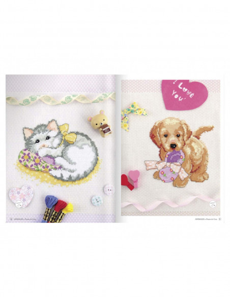 Revista Pequeños y grandes animales a punto de cruz nº 1