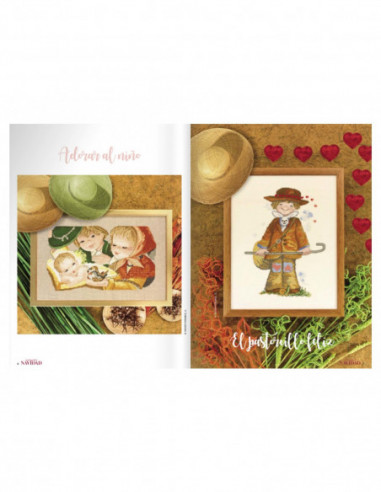 La magia de la Navidad, cuadros a punto de cruz...