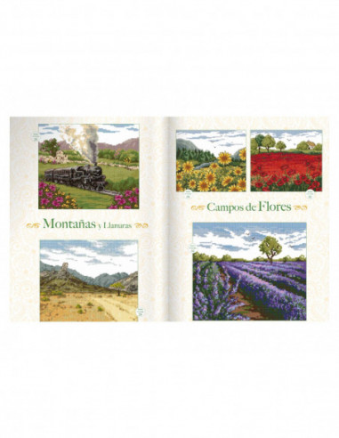 Revista Los más bellos paisajes a punto de cruz...