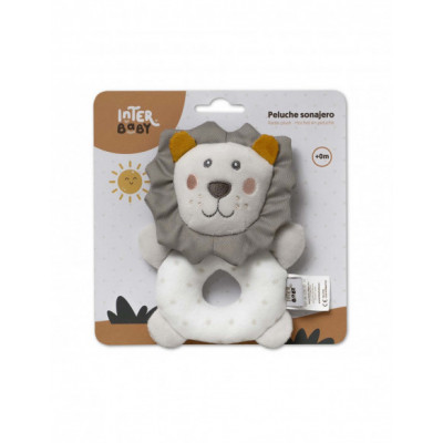 Peluche sonajero León de Interbaby