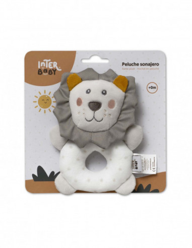 Peluche sonajero León de Interbaby