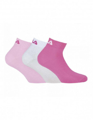 Calcetines deporte tobilleros Pink (pack 3 pares) F9300 de Fila