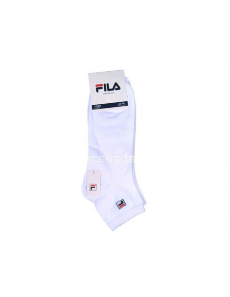 Calcetines deporte tobilleros White (pack 3 pares) F9303 de Fila