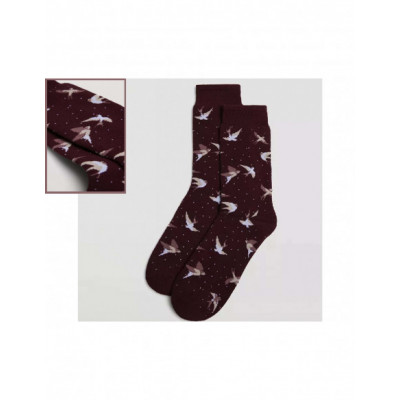Calcetín mujer termal rizo Pajaros de Ysabel Mora